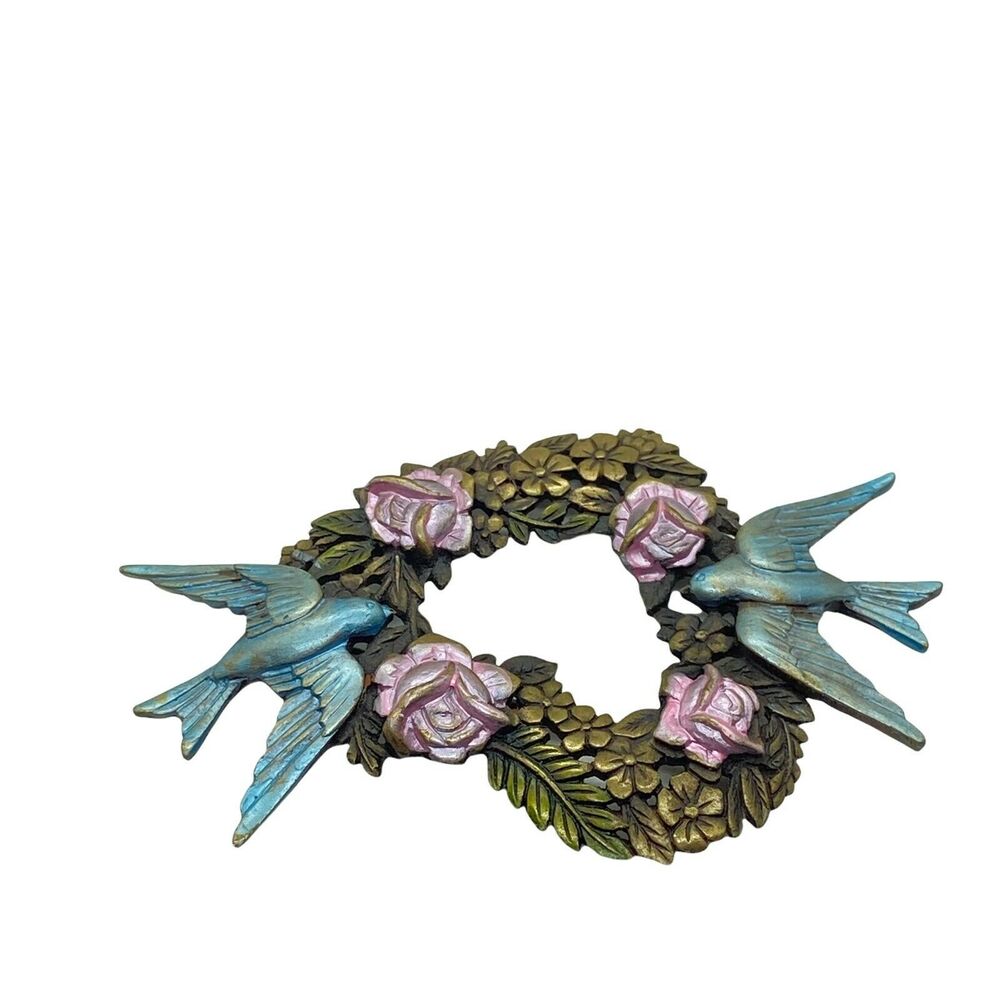Jj Brooch Pin Love Birds On Heart Womens Sweet Little C Clasp Charming Jewelry View 4